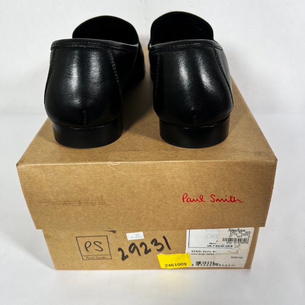 ❤️SOLD❤️Paul Smith Mens Black Leather Jasper S2XD Dress Shoes Size 8 - Picture 9 of 12